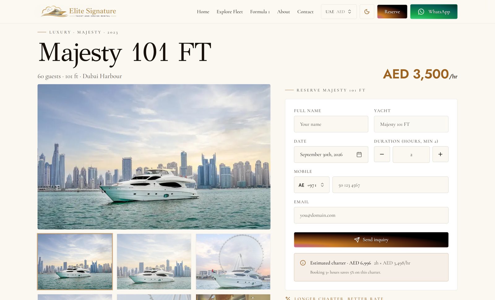Elite Signature Yacht detail view 10