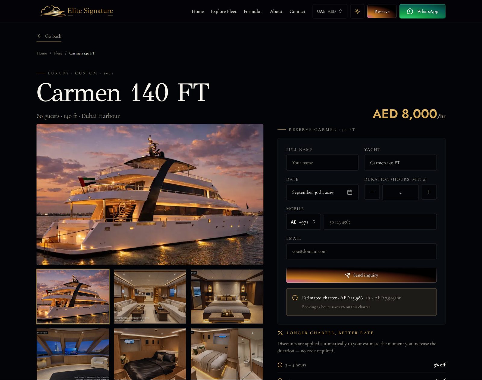 Elite Signature Yacht detail view 6