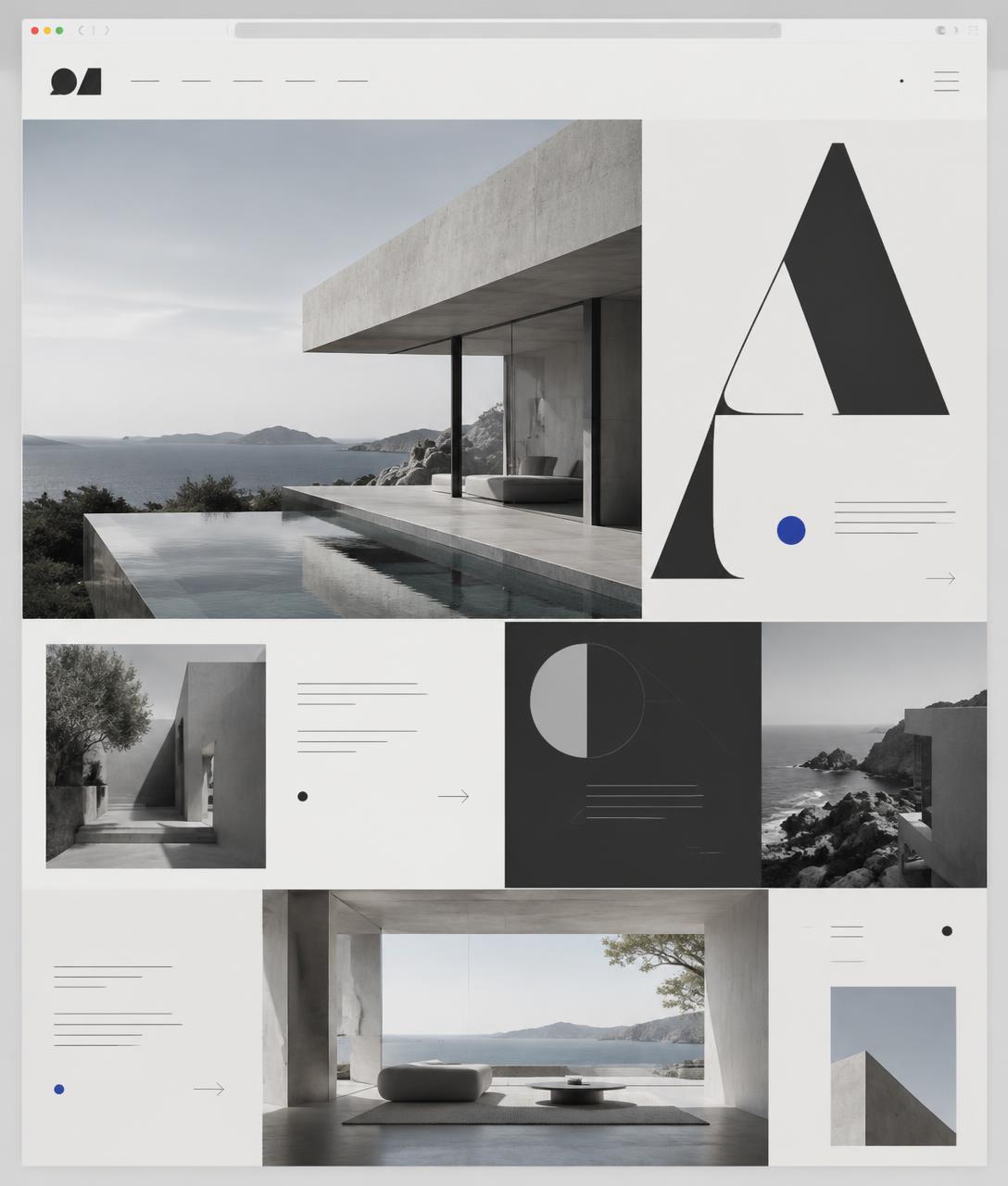 Editorial architecture portfolio website